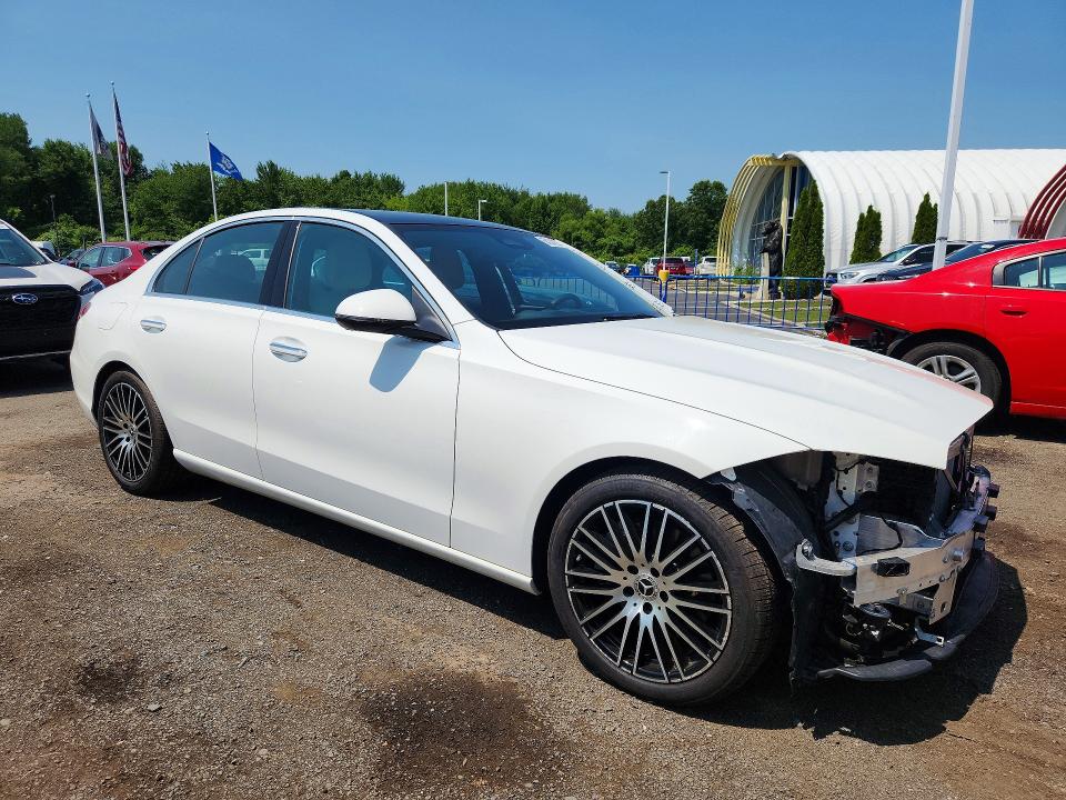 2022 Mercedes-benz C-klasse VIN W1KAF4HB5NR040583 COPART salvage auction — FRONT END, Ct - Cert Of Title-Salvage, sold $8,800 on 2026-07-30 (photo 4)