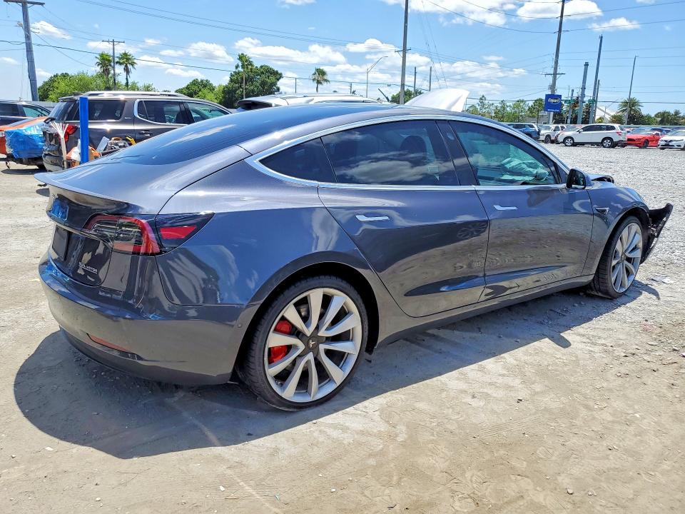 2019 Tesla Model 3 VIN 5YJ3E1EB7KF434659 COPART salvage auction — FRONT END, Fl - Cert Of Title Slvg Rebuildable, sold $6,800 on 2026-07-31 (photo 3)