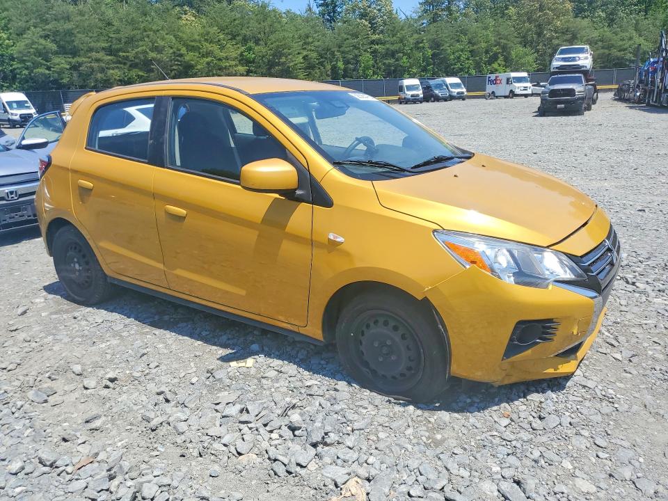 2021 Mitsubishi VIN ML32AUHJ3MH002619 COPART salvage auction — SIDE, Md - Cert Of Salvage > 75% Damage, sold $1,400 on 2026-07-17 (photo 4)