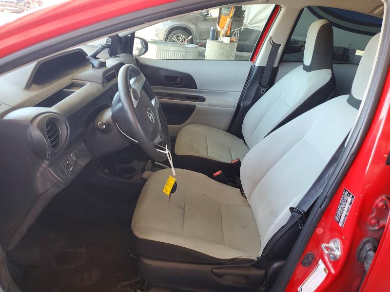 2014 Toyota Prius c VIN JTDKDTB30E1082755 COPART salvage auction — FRONT END, CA - SALVAGE CERTIFICATE, sold $1,150 on 2026-07-09 (photo 7)