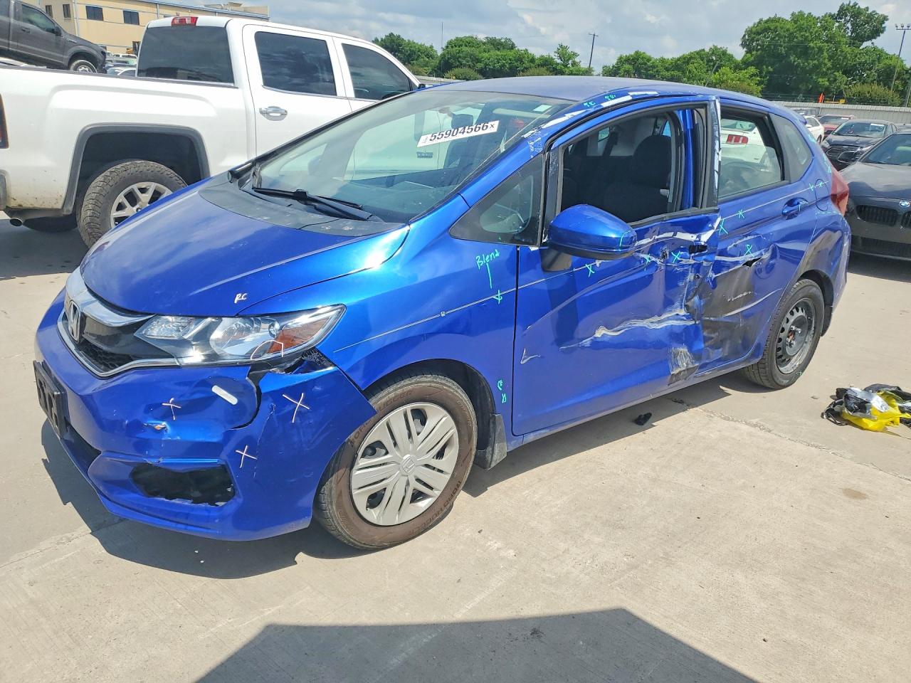 2019 Honda Fit VIN 3HGGK5H4XKM700090 COPART salvage auction — Side, TX - SALVAGE VEHICLE TITLE, sold $2,250 on 2026-07-09 (photo 1)