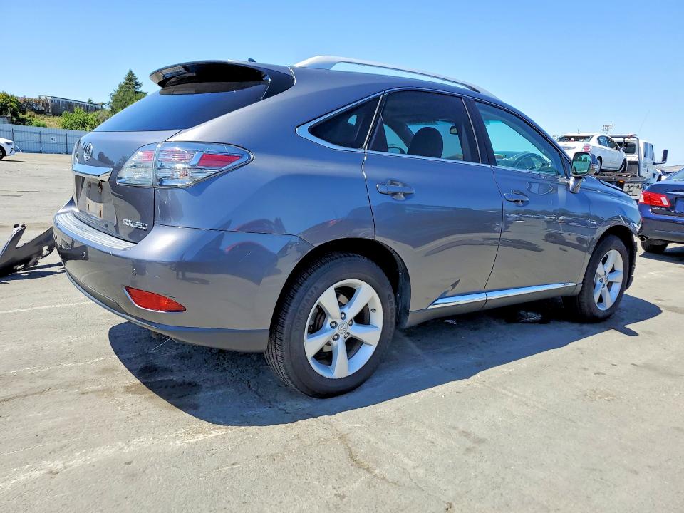 2012 Lexus Rx VIN 2T2BK1BA8CC134405 COPART salvage auction — FRONT END, Ca - Salvage Certificate, sold $250 on 2026-07-06 (photo 3)