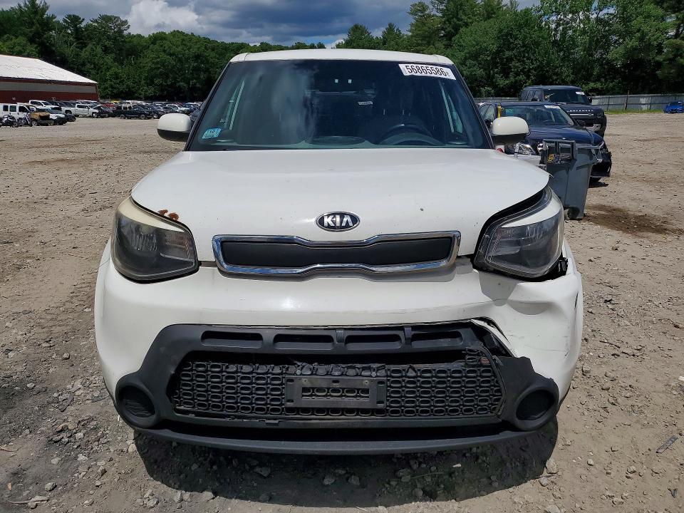2014 Kia Soul VIN KNDJN2A26E7002299 COPART salvage auction — FRONT END, Ma - Cert Of Title-Reconstrctd Coll, sold $400 on 2026-07-20 (photo 5)