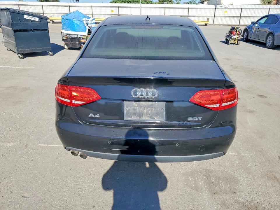 2010 Audi A4 VIN WAUEFAFL0AN053309 COPART salvage auction — FRONT END, CA - SALVAGE CERTIFICATE, sold $200 on 2026-07-31 (photo 6)