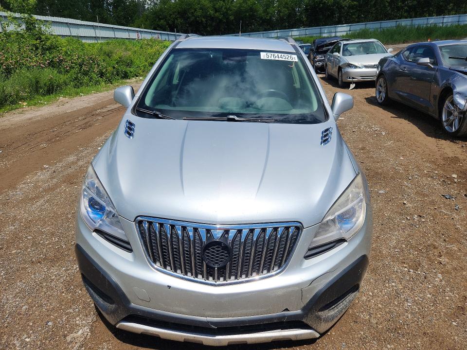 2013 Buick Encore VIN KL4CJASB8DB185837 COPART salvage auction — FRONT END, Mi - Certificate Of Title, sold $475 on 2026-07-22 (photo 5)