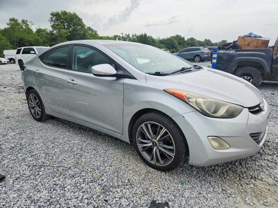 2012 Hyundai Elantra VIN KMHDH4AE7CU456565 COPART salvage auction — REAR END, Tx - Salvage Vehicle Title, sold $875 on 2026-07-27 (photo 4)