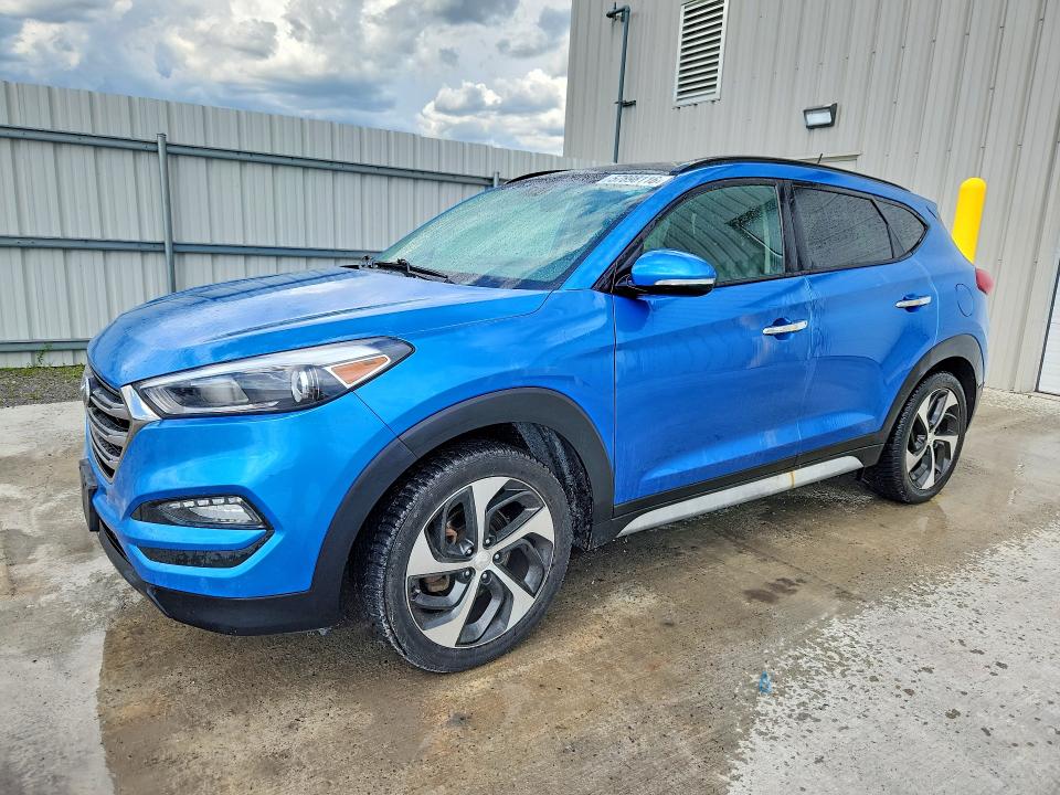 2017 Hyundai Tucson VIN KM8J3CA29HU408249 COPART salvage auction — REAR END, ON - PERMIT NO BRAND - UNFIT (P), sold $3,550 on 2026-07-22 (photo 1)