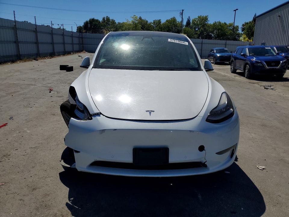 2022 Tesla VIN 7SAYGDEE8NF314534 COPART salvage auction — FRONT END, Ca - Salvage Certificate, sold $8,000 on 2026-07-30 (photo 5)