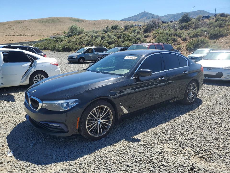 2018 BMW 5er VIN WBAJB1C52JG624111 COPART salvage auction — MINOR DENT/SCRATCHES, Nv - Certificate Of Title (P), sold $5,100 on 2026-07-30 (photo 1)