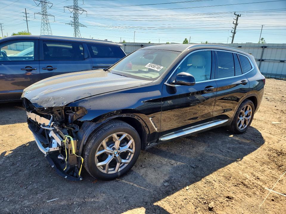 2022 BMW VIN 5UX53DP01N9K97680 COPART salvage auction — FRONT END, Il - Salvage Certificate, sold $16,300 on 2026-07-16 (photo 1)