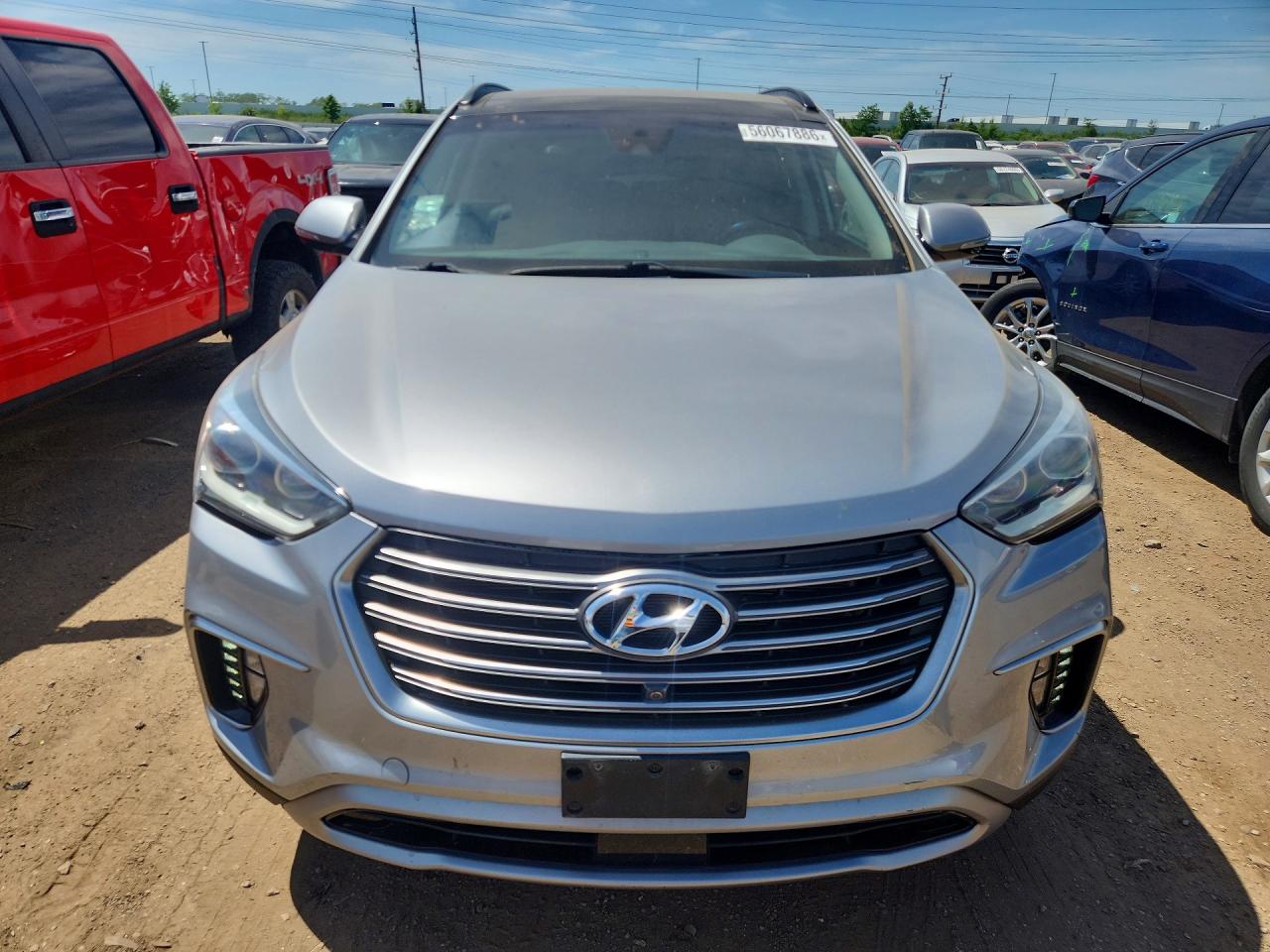 2019 Hyundai Santa Fe VIN KM8SRDHF9KU297663 COPART salvage auction — Front End, IL - SALVAGE CERTIFICATE, sold $3,500 on 2026-07-02 (photo 5)