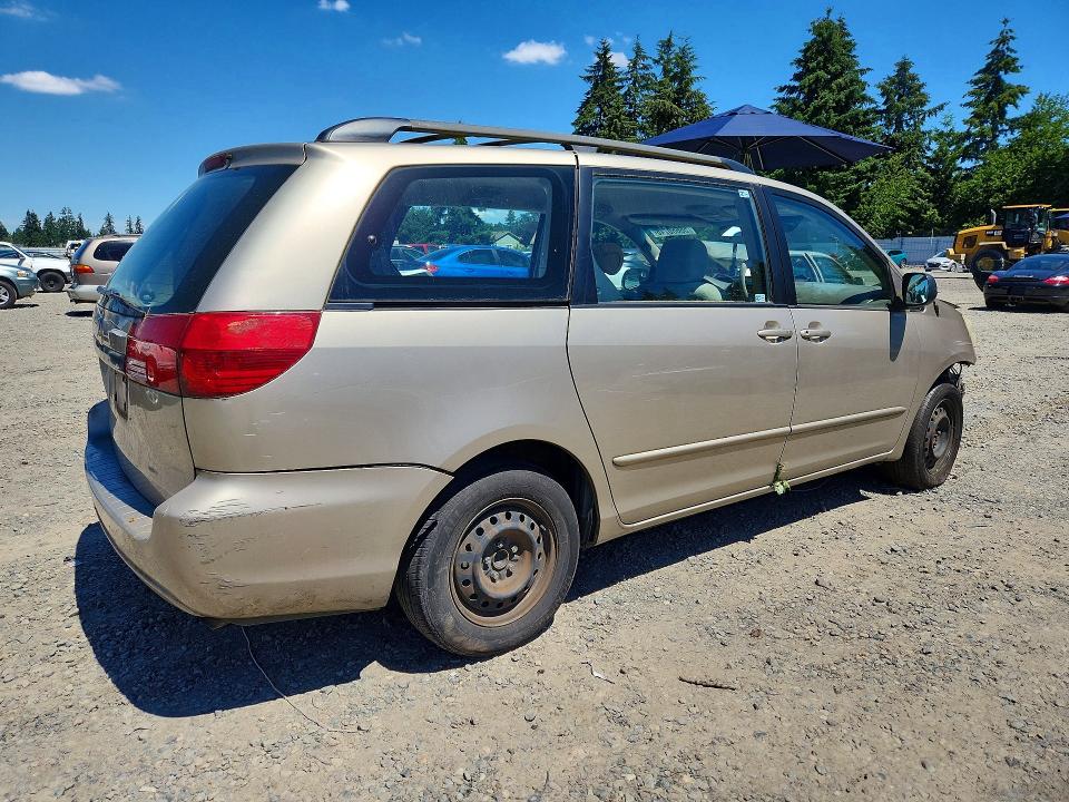 2005 Toyota Sienna VIN 5TDZA23C85S325182 COPART salvage auction — FRONT END, Wa - Bill Of Sale, sold $250 on 2026-07-24 (photo 3)
