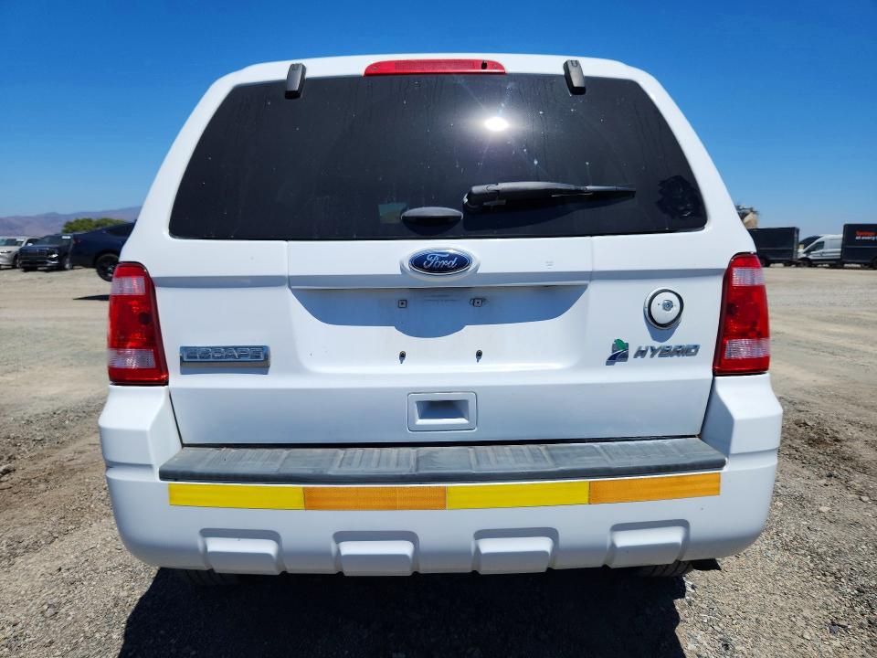 2011 Ford Escape hybrid VIN 1FMCU5K38BKB48809 COPART salvage auction — MINOR DENT/SCRATCHES, CA - DIS/DLR/EXP ONLY CLEAN TITLE, sold $4,600 on 2026-07-09 (photo 6)