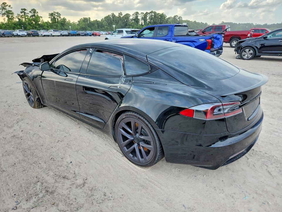 2021 Tesla Model s VIN 5YJSA1E68MF439365 COPART salvage auction — FRONT END, TX - SALVAGE VEHICLE TITLE, sold $15,900 on 2026-08-28 (photo 2)