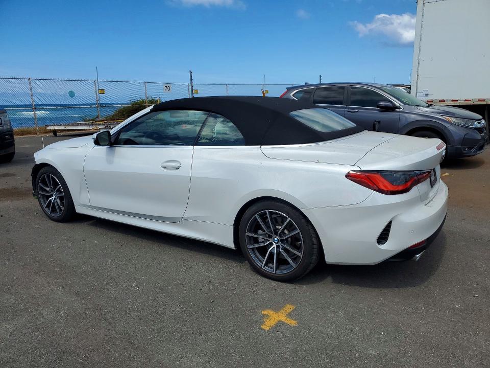 2022 BMW 4er VIN WBA23AT05NCK77599 COPART salvage auction — FRONT END, Hi - Certificate Of Salvage, sold $9,700 on 2026-08-10 (photo 2)