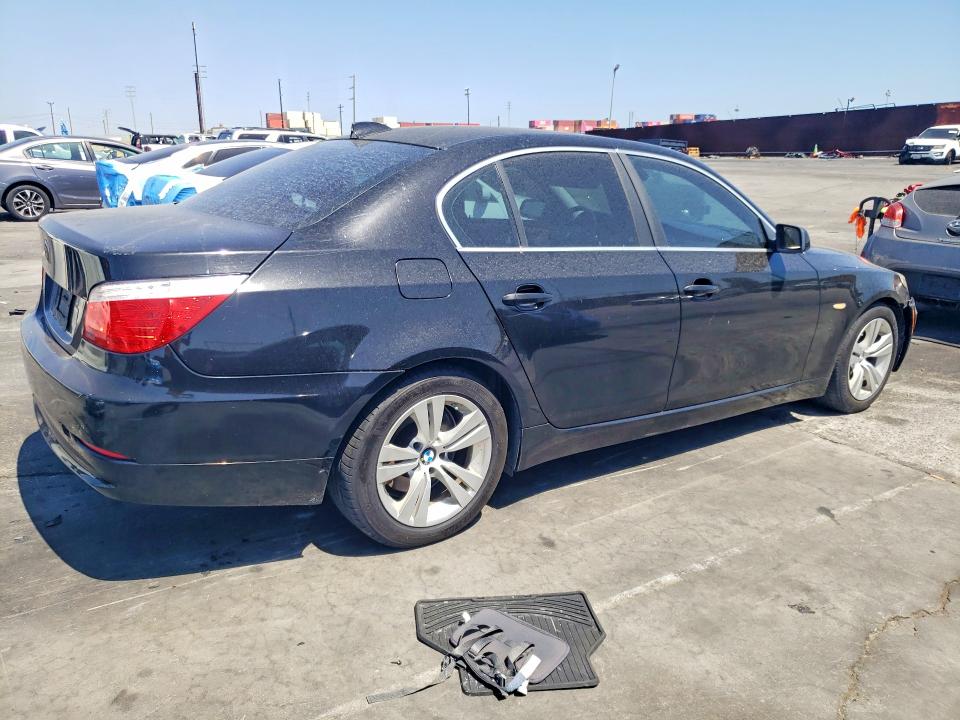 2009 BMW 5 series VIN WBANU53569C117699 COPART salvage auction — REAR END, CA - SALVAGE CERTIFICATE, sold $400 on 2026-07-15 (photo 3)