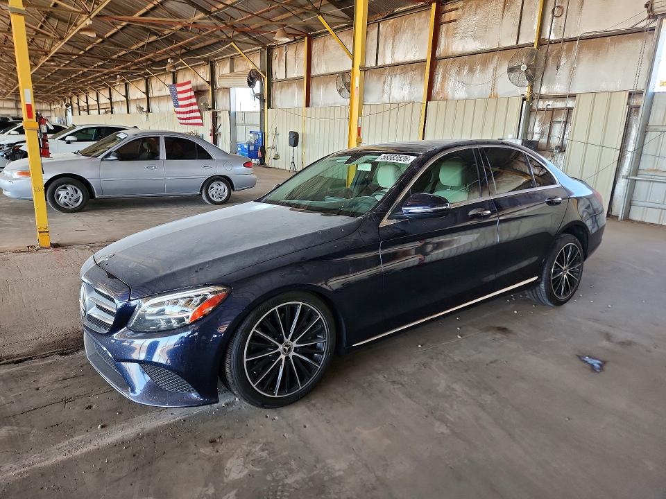2019 Mercedes-benz C-klasse VIN WDDWF8DB9KR482992 COPART salvage auction — FRONT END, Az - Cert Of Title - Salvage, sold $8,400 on 2026-07-27 (photo 1)