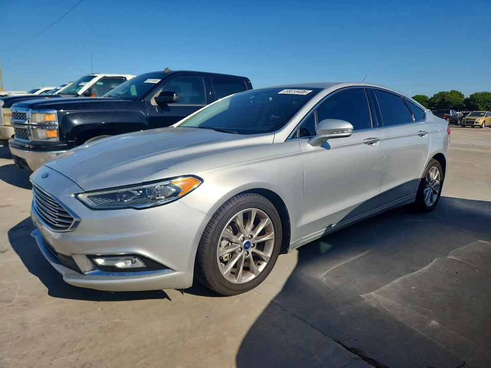 2017 Ford Fusion VIN 3FA6P0HDXHR351318 COPART salvage auction — UNDERCARRIAGE, Tx - Salvage Vehicle Title, sold $1,000 on 2026-07-02 (photo 1)