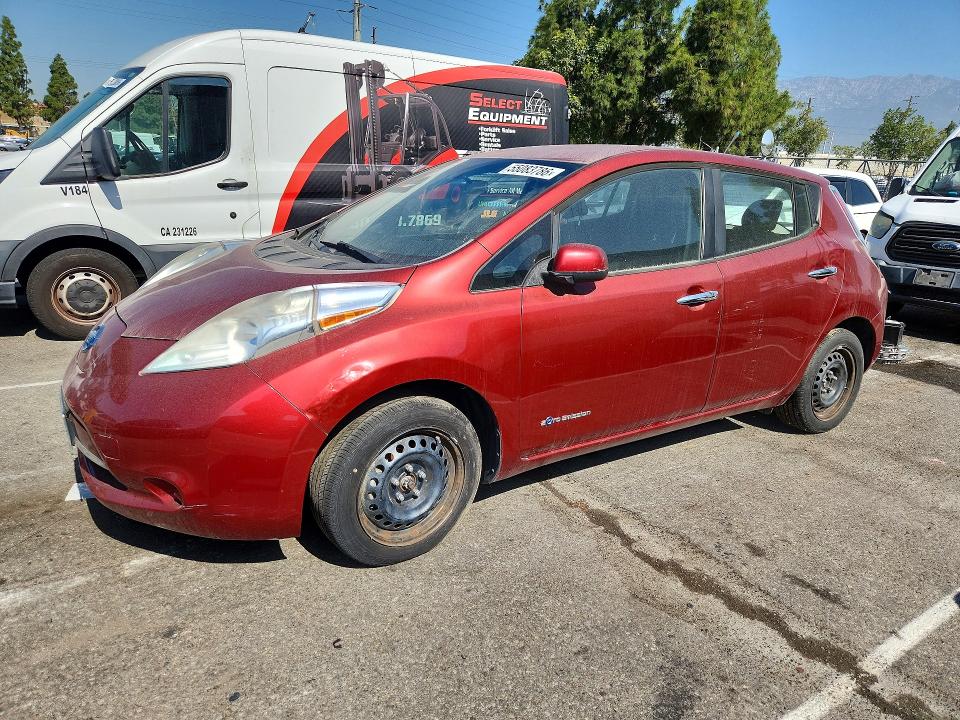2013 Nissan Leaf VIN 1N4AZ0CP6DC421122 — COPART salvage auction photo