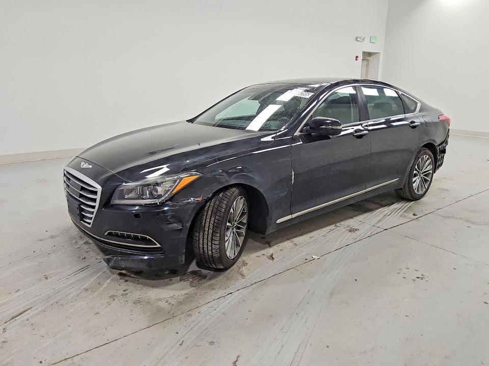 2015 Hyundai Genesis VIN KMHGN4JE5FU036149 COPART salvage auction — FRONT END, Wv - Certificate Of Title, sold $1,250 on 2026-07-07 (photo 1)