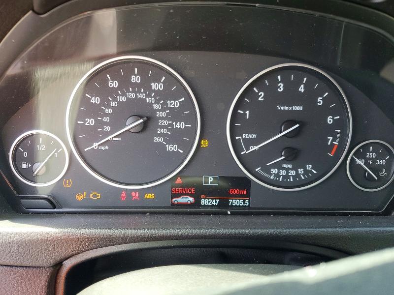 2018 BMW 3er VIN WBA8A9C51JK623383 COPART salvage auction — FRONT END, Ca - Salvage Certificate, sold $1,750 on 2026-08-05 (photo 9)