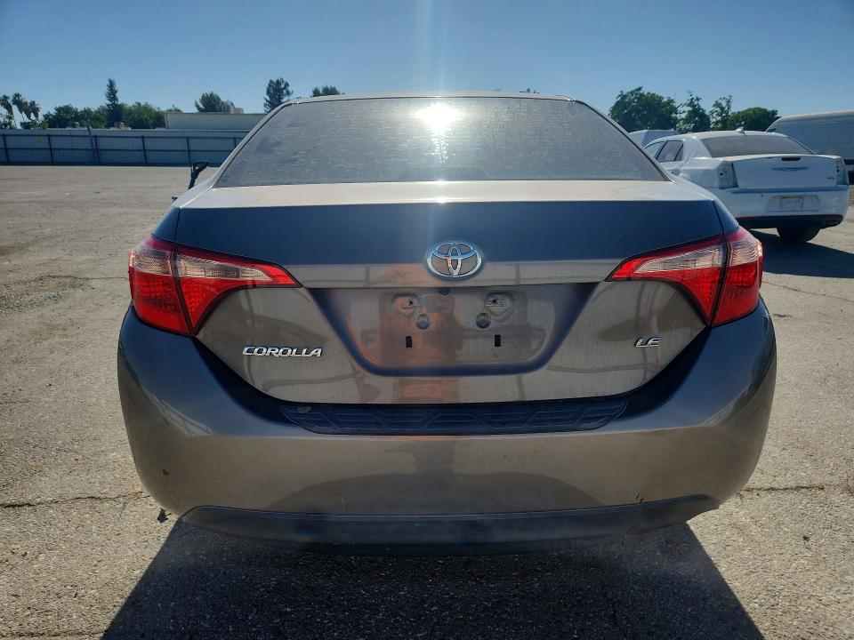 2017 Toyota Corolla VIN 5YFBURHE5HP734216 COPART salvage auction — FRONT END, Ca - Salvage Certificate, sold $2,700 on 2026-07-06 (photo 6)