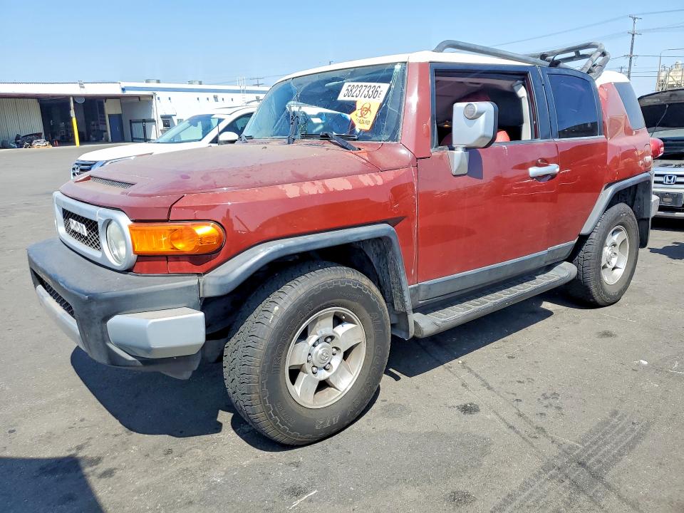2008 Toyota Fj cruiser VIN JTEBU11F78K054641 COPART salvage auction — ROOF, Ca - Salvage Certificate, sold $3,650 on 2026-07-13 (photo 1)