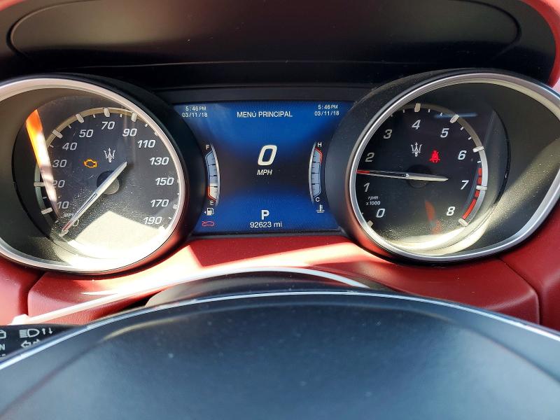 2018 Maserati VIN ZN661XUA0JX270209 COPART salvage auction — FRONT END, Ca - Salvage Certificate, sold $6,100 on 2026-07-02 (photo 9)