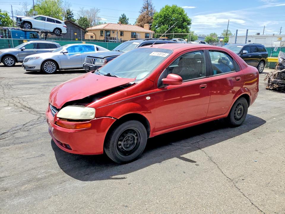 2005 Chevrolet Aveo VIN KL1TD52645B452780 COPART salvage auction — FRONT END, Co - Salvage Title, sold $250 on 2026-07-30 (photo 1)