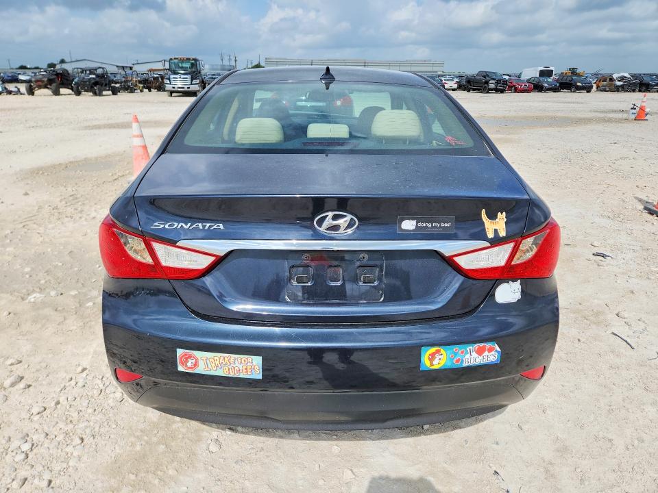 2014 Hyundai Sonata VIN 5NPEB4AC5EH907157 COPART salvage auction — FRONT END, Tx - Salvage Vehicle Title, sold $1,200 on 2026-07-09 (photo 6)