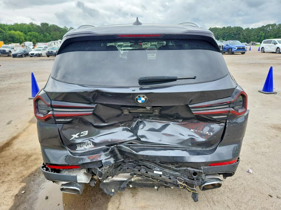 2023 BMW X3 VIN 5UX53DP06P9R23808 COPART salvage auction — REAR END, MS - CERT OF TITLE-SALVAGED (P), sold $14,600 on 2026-07-31 (photo 6)