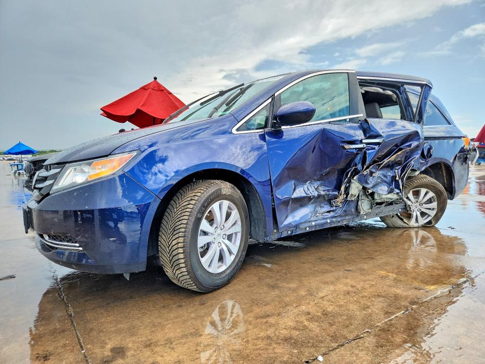 2016 Honda Odyssey VIN 5FNRL5H68GB044697 COPART salvage auction — SIDE, Tx - Salvage Vehicle Title, sold $3,650 on 2026-08-03 (photo 1)