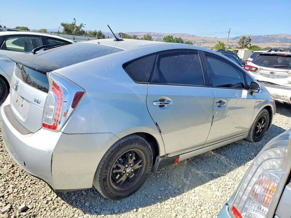 2012 Toyota Prius VIN JTDKN3DU1C5499360 COPART salvage auction — VANDALISM, Ca - Salvage Certificate, sold $850 on 2026-07-07 (photo 3)