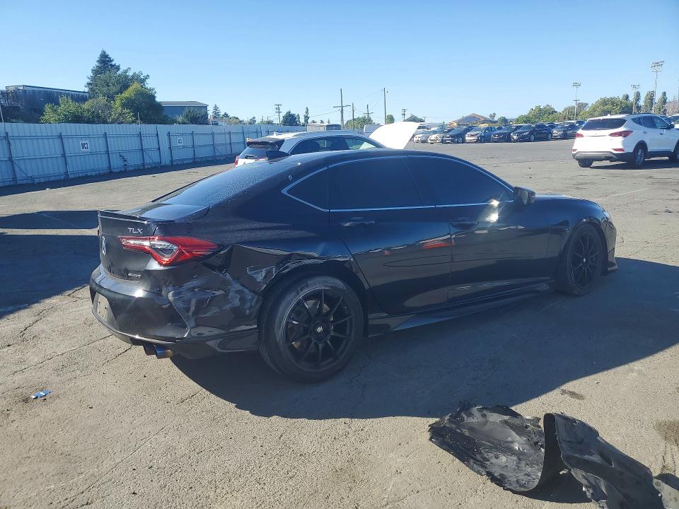 2021 Acura Tlx VIN 19UUB6F69MA000767 COPART salvage auction — FRONT END, Ca - Salvage Certificate, sold $2,900 on 2026-07-24 (photo 3)