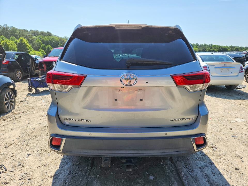 2019 Toyota Highlander VIN 5TDDZRFH3KS946568 COPART salvage auction — BURN, Md - Cert Of Salvage < 75% Damage, sold $4,600 on 2026-07-28 (photo 6)