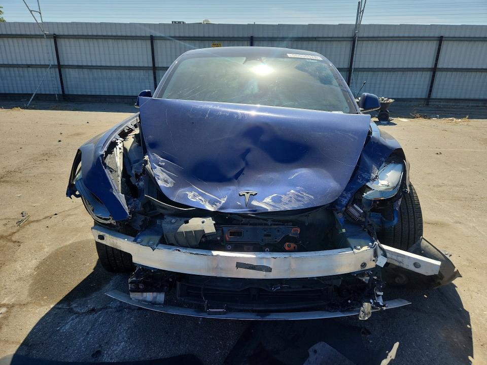 2021 Tesla Model 3 VIN 5YJ3E1EA3MF919536 COPART salvage auction — FRONT END, Ca - Salvage Certificate, sold $3,750 on 2026-07-24 (photo 5)