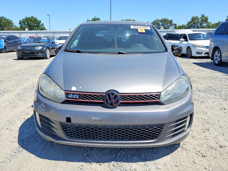 2010 Volkswagen Gti VIN WVWFV7AJ7AW166963 COPART salvage auction — WATER/FLOOD, Ca - Salvage Certificate, sold $15 on 2026-07-21 (photo 5)