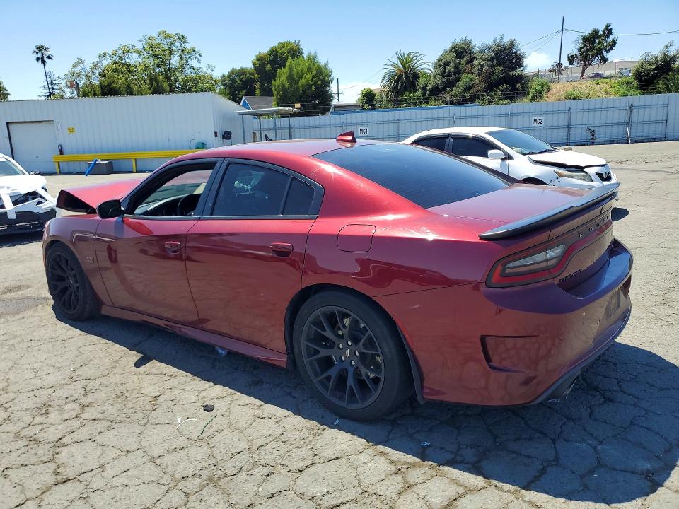 2019 Dodge Charger VIN 2C3CDXGJ0KH668103 COPART salvage auction — FRONT END, Ca - Salvage Certificate, sold $12,500 on 2026-07-31 (photo 2)