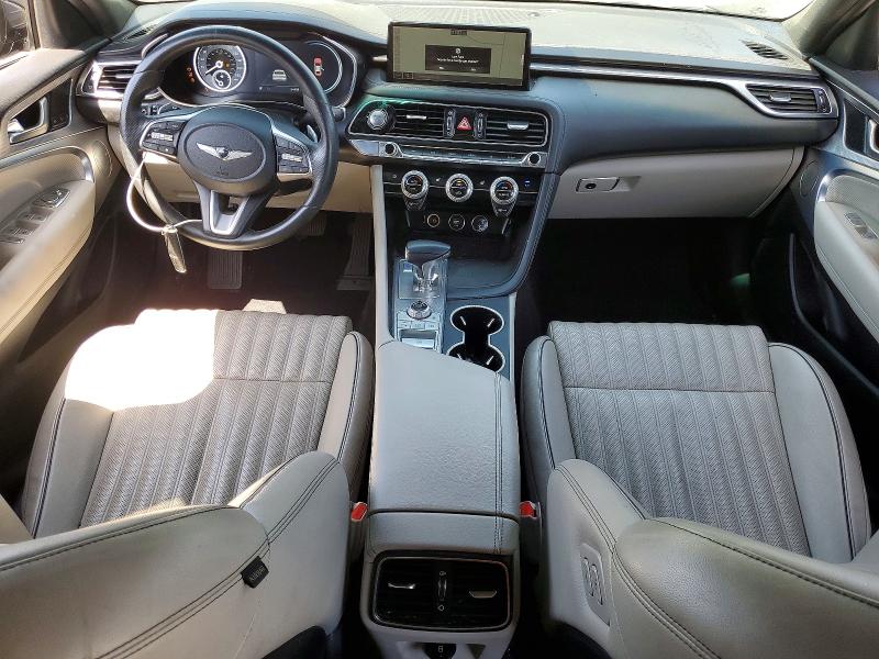 2022 Genesis G70 VIN KMTG34TA7NU092176 COPART salvage auction — FRONT END, Salvage Title, sold $4,300 on 2026-07-16 (photo 8)