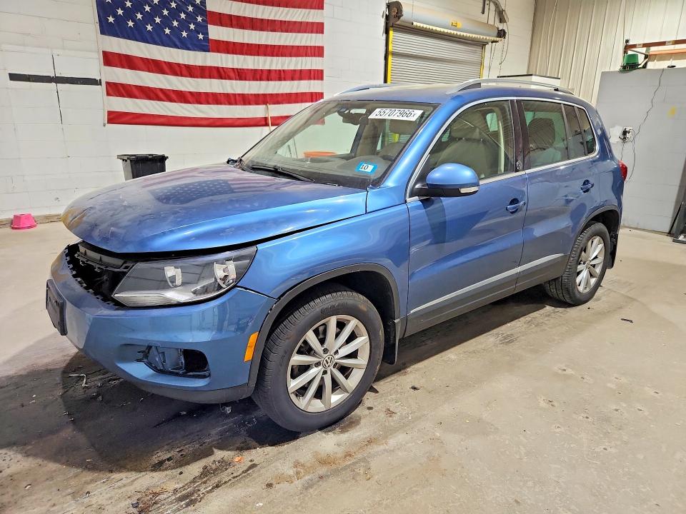 2017 Volkswagen Tiguan VIN WVGSV7AX2HW500583 COPART salvage auction — FRONT END, Nh - Cert Of Title-Salvage, sold $225 on 2026-07-28 (photo 1)