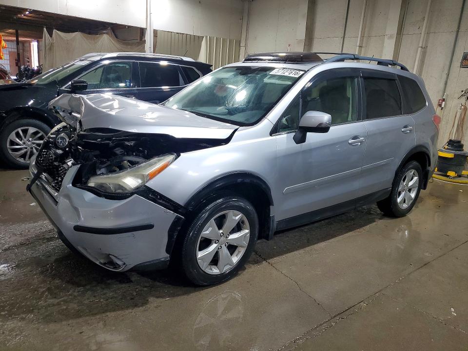 2014 Subaru Forester VIN JF2SJAPC4EH492831 COPART salvage auction — FRONT END, Tn - Salvage Certificate, sold $175 on 2026-07-21 (photo 1)