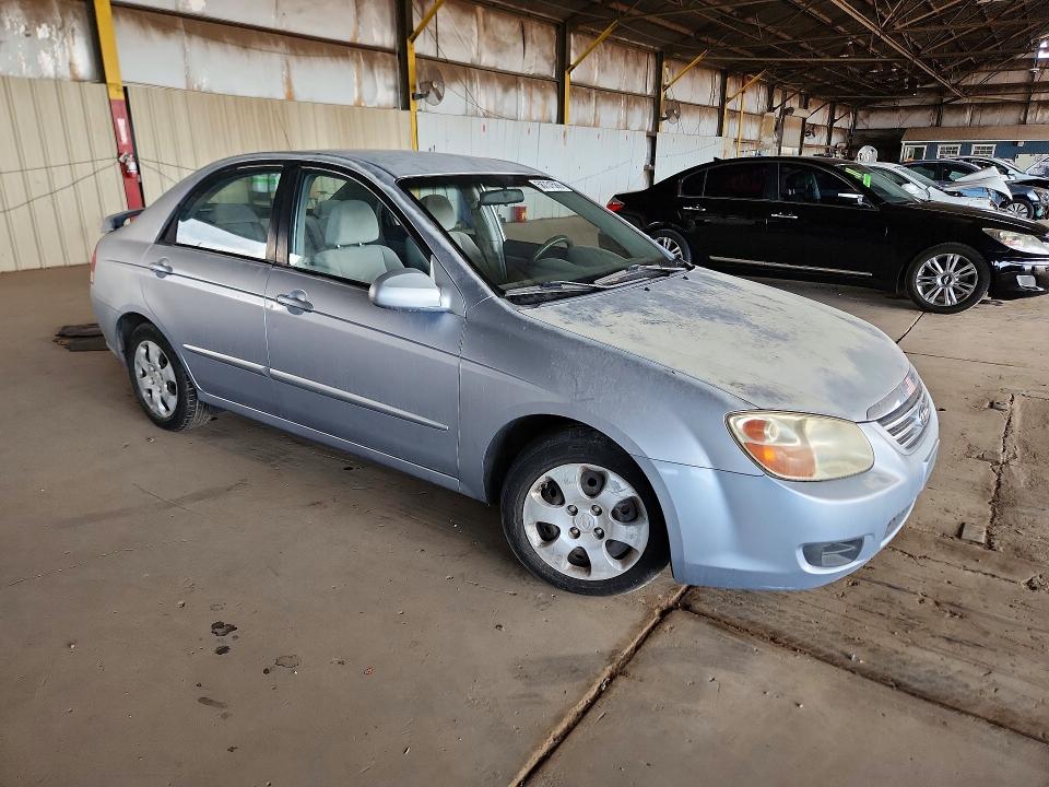 2007 Kia Spectra VIN KNAFE122875440851 COPART salvage auction — MINOR DENT/SCRATCHES, Az - Certificate Of Title, sold $500 on 2026-07-08 (photo 4)