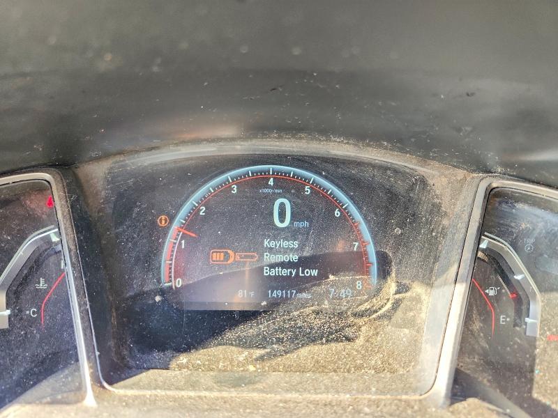2020 Honda Civic VIN 2HGFC3A57LH753829 COPART salvage auction — REAR END, Fl - Certificate Of Title, sold $9,400 on 2026-07-30 (photo 9)