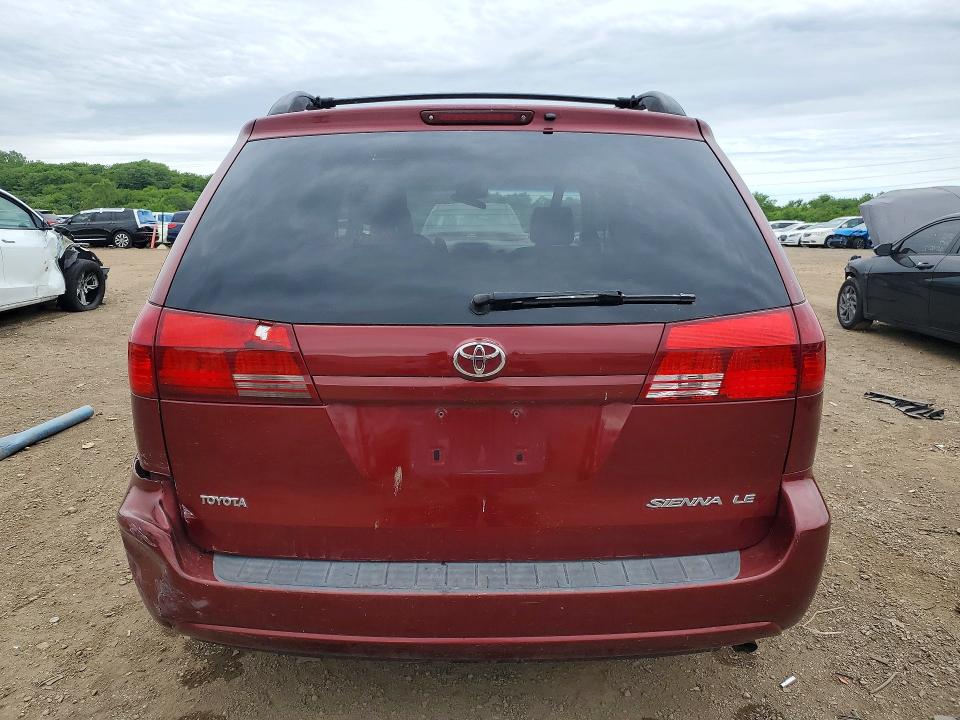 2005 Toyota Sienna VIN 5TDZA23CX5S363514 COPART salvage auction — REAR END, IL - SALVAGE CERTIFICATE, sold $750 on 2026-07-08 (photo 6)