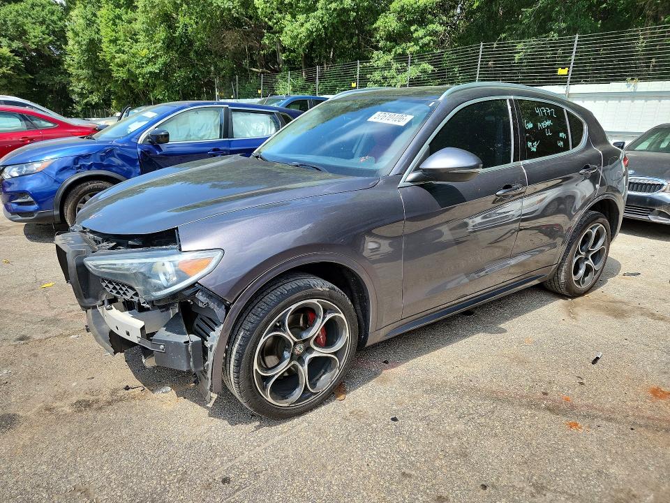 2020 Alfa romeo VIN ZASPAKBN7L7C98372 COPART salvage auction — FRONT END, GA - CERT OF TITLE-SALVAGE, sold $4,650 on 2026-08-21 (photo 1)