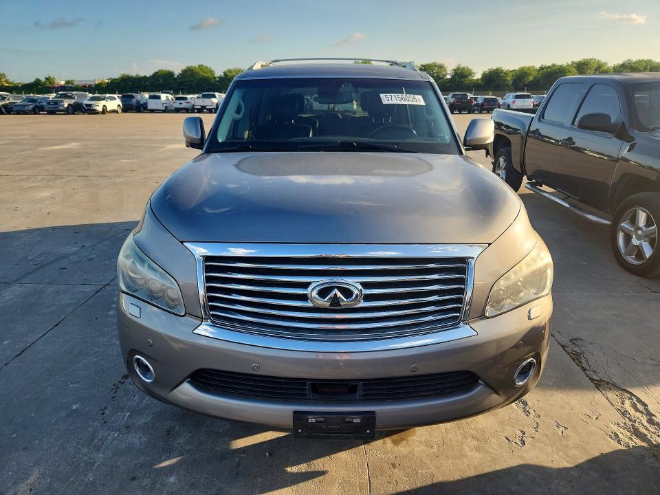 2014 Infiniti Qx80 VIN JN8AZ2NE6E9064965 COPART salvage auction — HAIL, Mt - Certificate Of Title, sold $2,000 on 2026-07-08 (photo 5)
