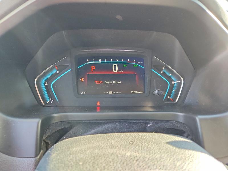 2019 Honda Odyssey VIN 5FNRL6H77KB137105 COPART salvage auction — UNDERCARRIAGE, Tx - Salvage Vehicle Title, sold $6,200 on 2026-07-23 (photo 9)
