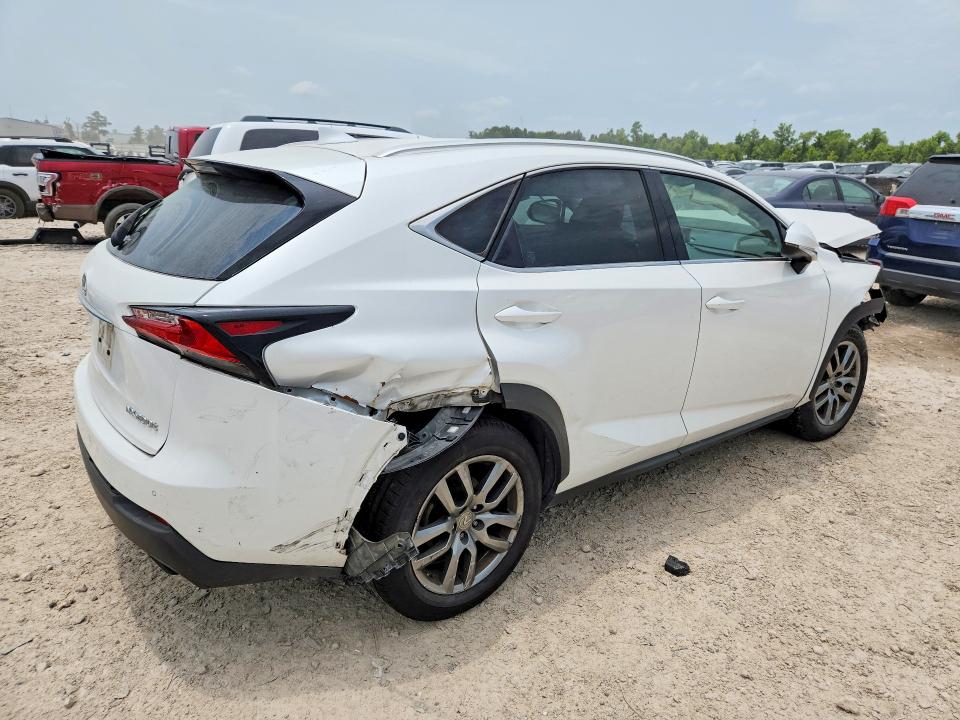 2015 Lexus Nx 200t VIN JTJYARBZ4F2015966 COPART salvage auction — FRONT END, Tx - Salvage Vehicle Title, sold $4,850 on 2026-07-28 (photo 3)