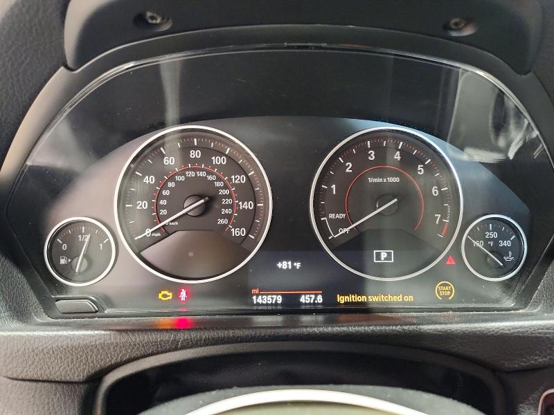 2016 BMW 3er VIN WBA8E9G52GNT46653 COPART salvage auction — WATER/FLOOD, Tx - Salvage Vehicle Title, sold $1,750 on 2026-07-31 (photo 9)