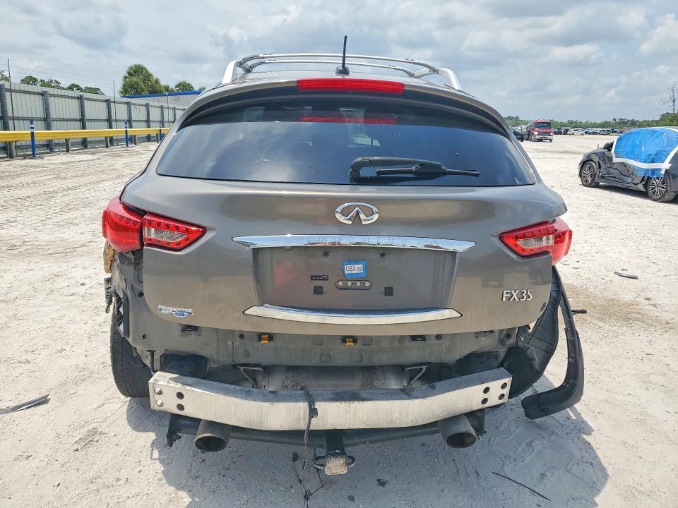 2010 Infiniti Fx35 VIN JN8AS1MU8AM801694 COPART salvage auction — FRONT END, Fl - Cert Of Title Slvg Rebuildable, sold $700 on 2026-07-08 (photo 6)